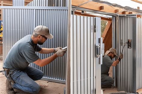 How to build a sturdy corrugated metal fence | Garden Ambience