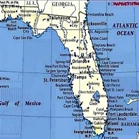 Map Of Florida Atlantic Beaches - World Map Black And White