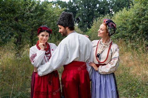 Premium Photo | Young adults wearing folk dance costume