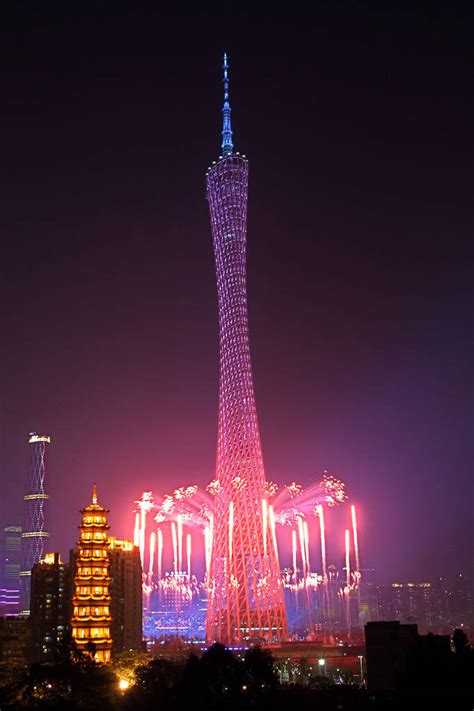 Canton Tower China Images - Colorful Building - XciteFun.net