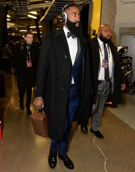 James Harden: Fashion Icon Nba Fashion, Mens Fashion, Mens Casual Outfits, Men Casual, Beard ...