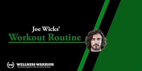 Joe Wicks' Workout Routine & Diet Plan - The Body Coach