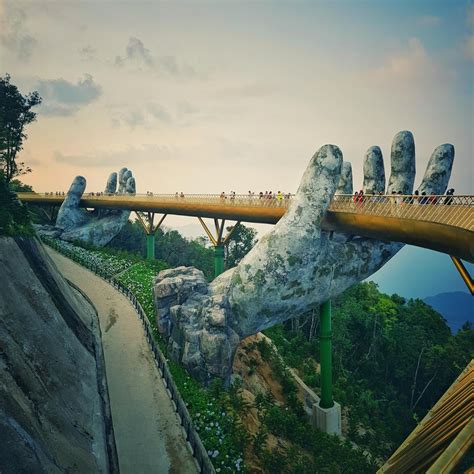 Visited the golden bridge in Vietnam yesterday - stunning view! : pics