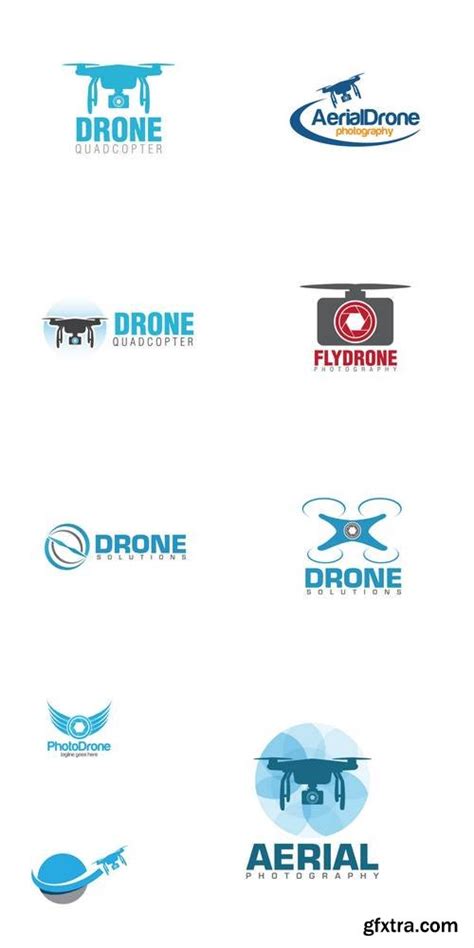 Drone Camera Photography Concept Logo Icon » GFxtra