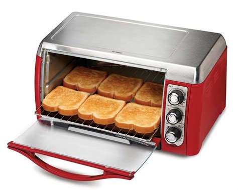 Hamilton Beach 31335 Red Large Six Slice Toaster Oven | Toasty Ovens