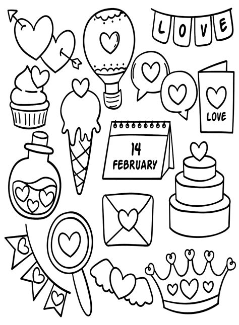 February Calendar Coloring Pages - Free Printable Coloring Pages