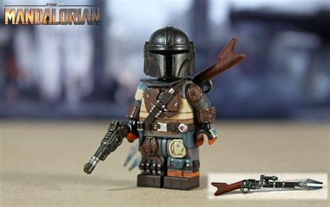 Custom LEGO Star Wars The Mandalorian | Star wars minifigures, Lego star wars, Lego mandalorian