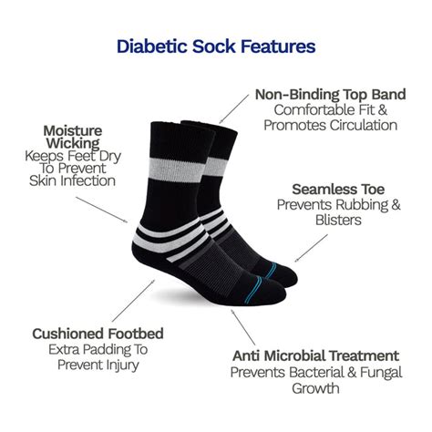 Diabetic Socks for Men & Women - Black Stripes – Dr. Segal's - Canada