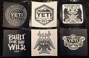 Authentic YETI Logo Decals Stickers Coolers Ramblers LOT of 6 | Yeti stickers, Yeti logo, Stickers