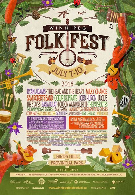 Winnipeg Folk Fest poster on Behance | Event poster design, Graphic ...