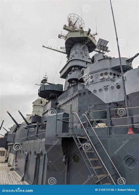 A View of the Conning Tower of the Battleship North Carolina in ...