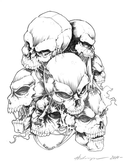 Evil Skulls Drawing at GetDrawings | Free download