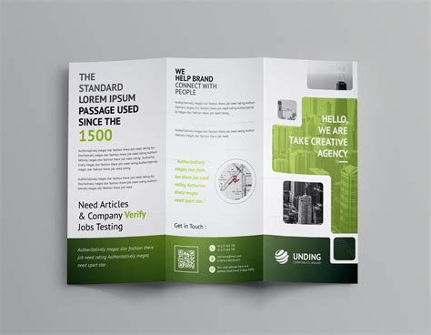 Stunning Corporate Tri-Fold Brochure Template 001163 - Template Catalog