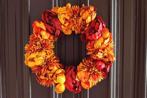 Autumn Floral Wreath DIY - A Beautiful Mess