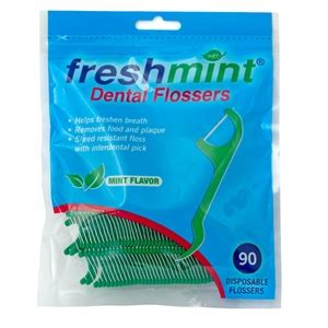 Freshmint Mint Flavored Dental Floss Picks, 90 Count, 36/cs - Hotel ...