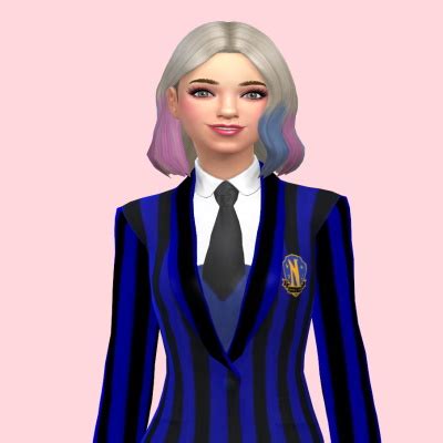 Download Enid's Nevermore School Uniform - The Sims 4 Mods - CurseForge