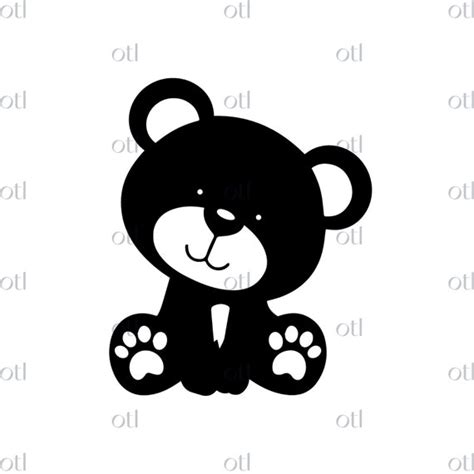 Teddy Bear SVG PNG Vector Cutting File for Cricut Silhouette | Etsy UK