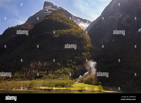 Fjord Cruise view in Norway Stock Photo - Alamy