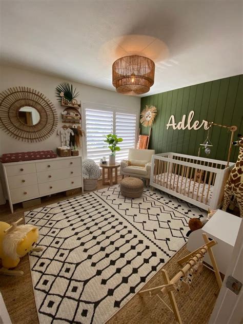 Boho Baby Boy Nursery | Baby boy room decor, Baby boy room nursery, Baby room themes