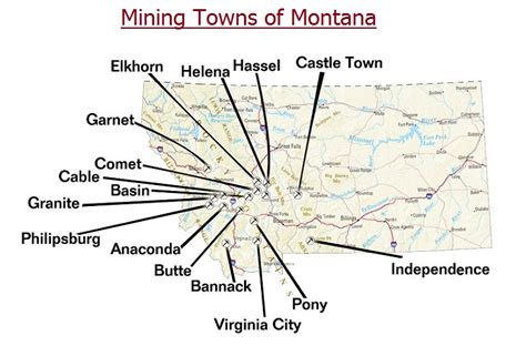 Map Of Montana Ghost Towns - Maping Resources