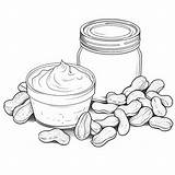 Premium Photo  Peanut Butter Coloring Page For Kids sketch template