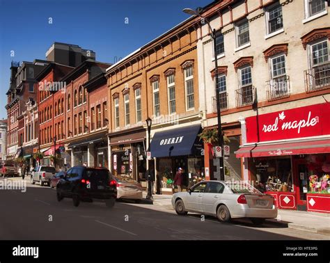 Kingston, Ontario, Canada, March 8,2017. Brock Street in downtown ...