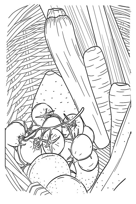 Tomatoes Picture To Color - Free Printable Coloring Pages