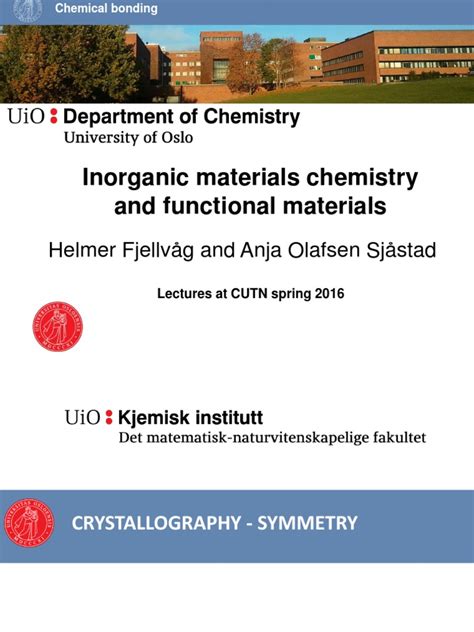 Symmetry and Crystallography - Lectures PDF | PDF | Crystal Structure | Group (Mathematics)