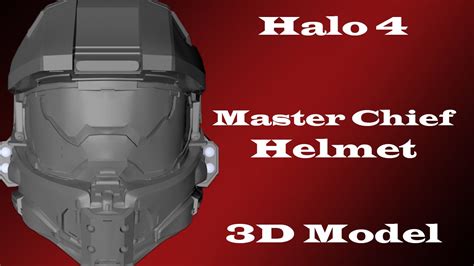 Halo 4 Master Chief Helmet 3D model - YouTube