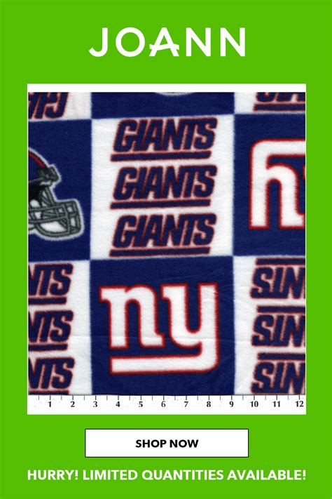 Ny Giants Fleece Fabric