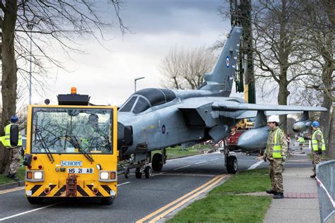 RAF Marham Tornado GR1 Gate Guardian moved | Royal Air Force