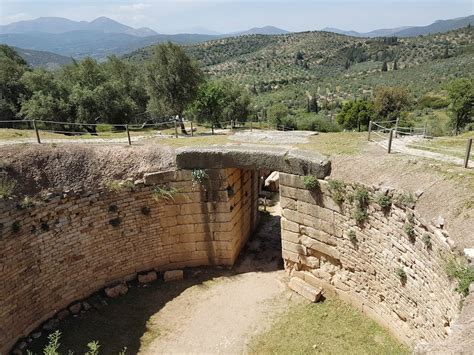 The UNESCO Site of Ancient Mycenae in the Peloponnese Greece