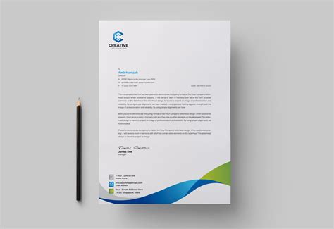 Letterhead Template | Stationery Templates ~ Creative Market