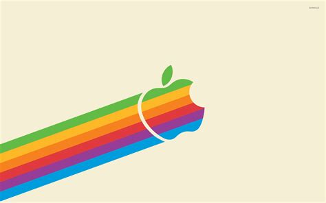 Rainbow Apple logo wallpaper - Computer wallpapers - #54047