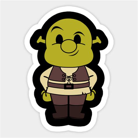 Shrek Chibi - Shrek - Sticker | TeePublic