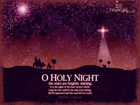 O Holy Night Desktop Wallpaper - Free Seasons Computer and Mobile Backgrounds