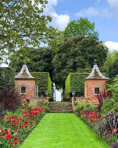 Hidcote Manor Garden the quintessential English garden folly set off by a grand series of ...