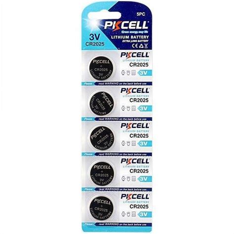 CR2025 5pcs Lithium Cell Button Battery | Shopikbuzz