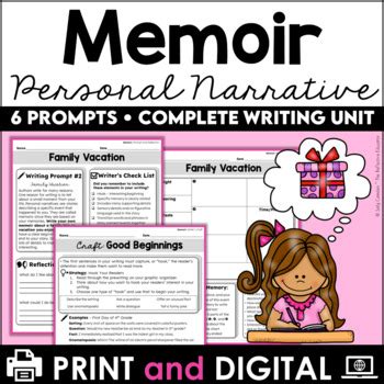 Memoir Writing | Personal Narrative 6 Week Unit by The Reflective Educator