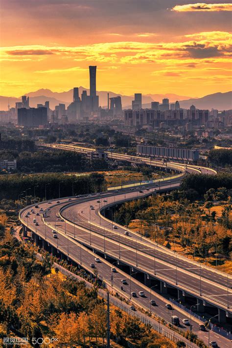 Beijing skyline at evening, China « MyConfinedSpace