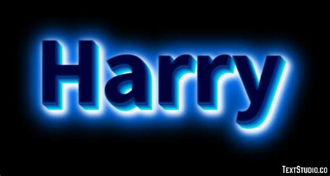 Harry Text Effect and Logo Design Name