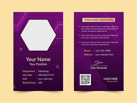 Creative Id Card Template 2312119 Vector Art At Vecte - vrogue.co