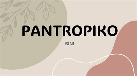 Pantropiko - Bini (Lyrics) | LG Music - YouTube