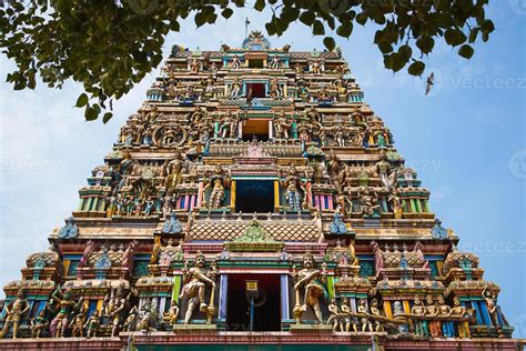 Traditional Hindu temple Kidangamparambu Sree Bhuvaneswari in India in ...