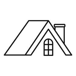 House Roof Outline Clipart Image