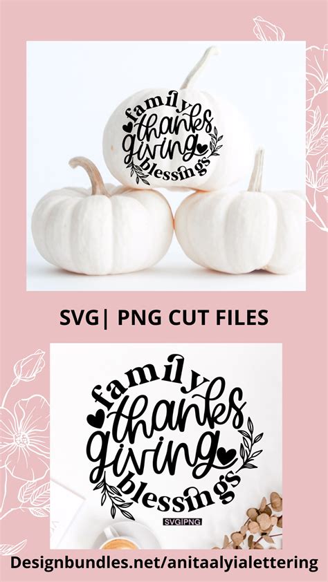 Family thanksgiving blessings SVG | Thanksgiving decor SVG