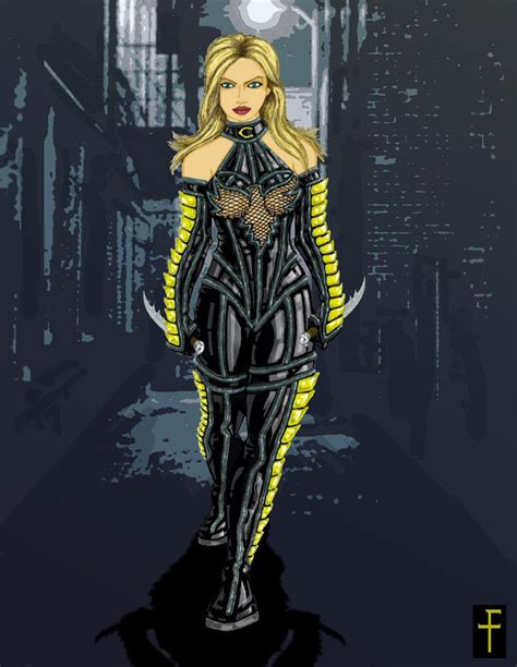 J CROSS ART: "Canary on a Catwalk" Black Canary costume re-design!