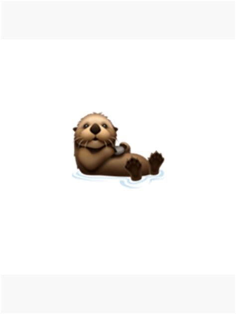 "Otter Emoji Stickers" Poster by Rainbowstickerz | Redbubble