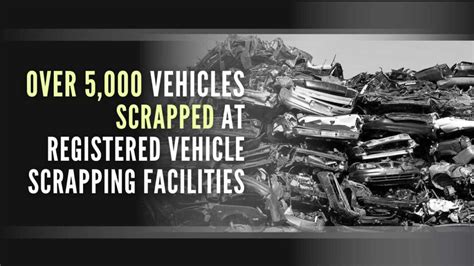 Over 5,000 Vehicles Scrapped at Registered Vehicle Scrapping Facilities