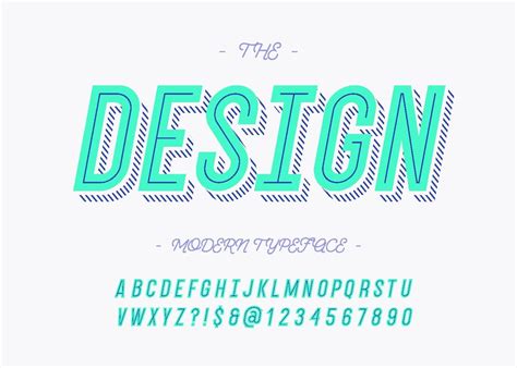 Vector bold design font modern typography 7654807 Vector Art at Vecteezy